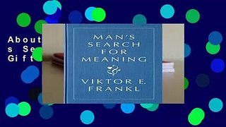 About For Books  Man s Search for Meaning, Gift Edition  Review