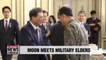 Pres. Moon to discuss state affairs with retired military officials