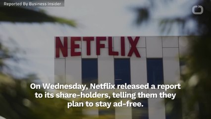 Netflix Says It Will Stay AD-FREE