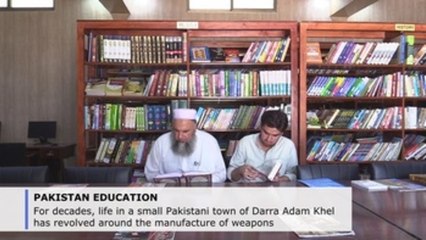 First library seeks to bring change to Pakistani gun-making town (C)