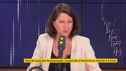 Don du sang : la ministre de la Santé Agnès Buzyn veut retravailler "tous les critères d'exclusion, pas seulement sur les homosexuels, mais bien au-delà"