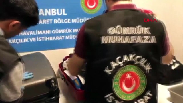 İstanbul havalimanı'nda çok sayıda silah parçası ele geçirildi