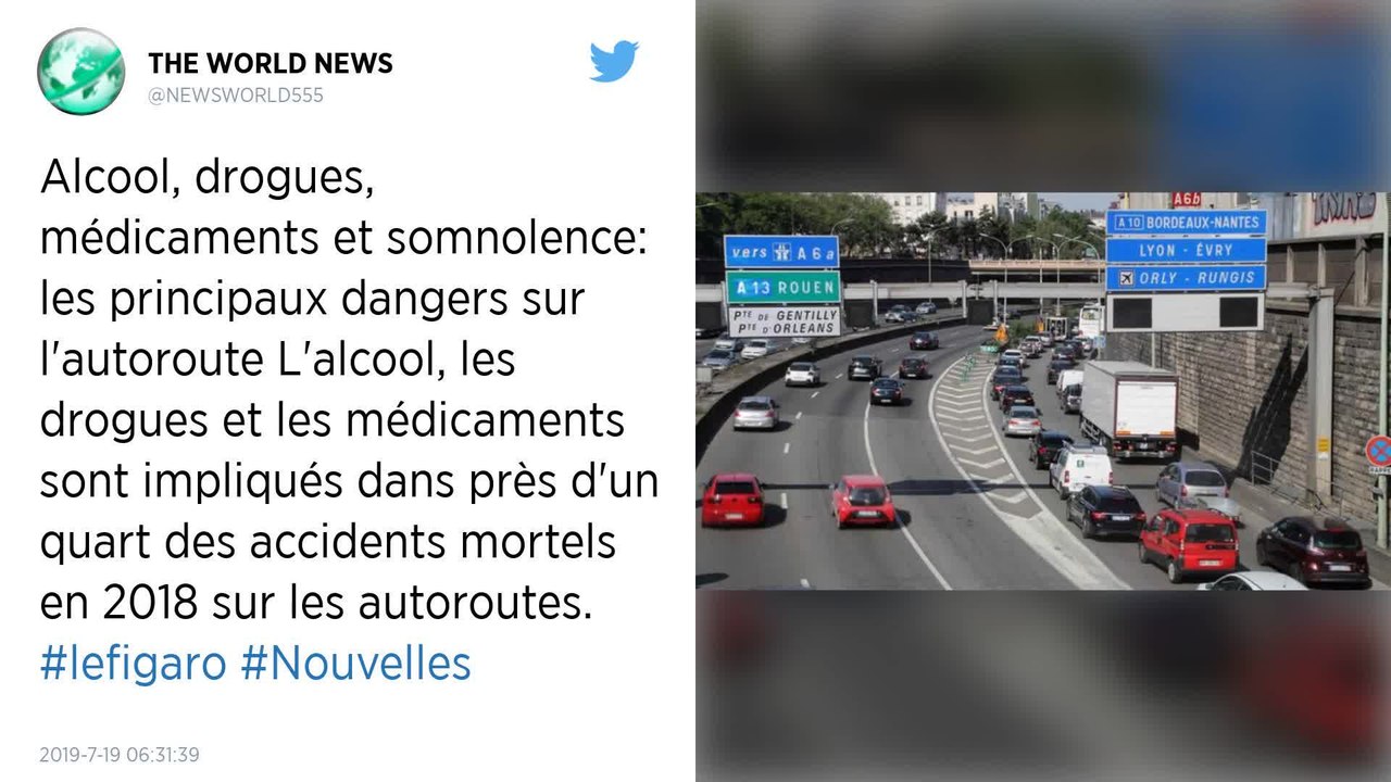Alcool, drogue, médicaments et somnolence, les principaux dangers sur les autoroutes