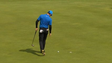 لقطة:غولف: السوء الطالع يلازم مكلروي مع ثلاث تسديدات من مسافة قدمين