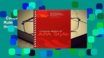 Concise Rules of APA Style (APA, Concise Rules of APA Style) (Concise Rules of the American
