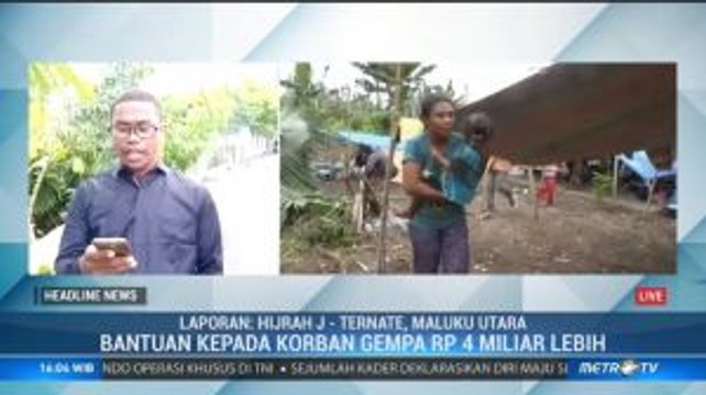 Mensos dan Kepala BNPB Serahkan Bantuan Rp4 Miliar untuk Korban Gempa Halmahera Selatan