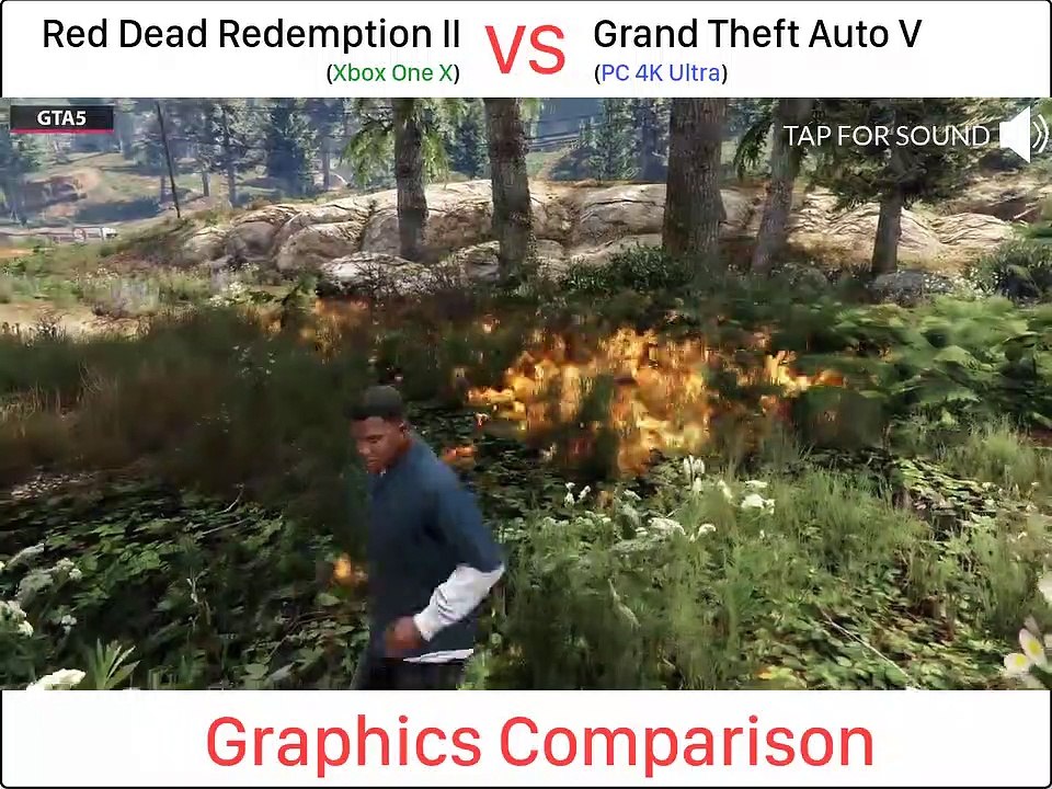 Red Dead Redemption 2 Vs Gta 5 Graphics Comparison Video Dailymotion