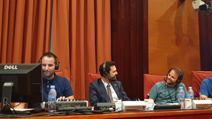Entrevista a Roger Torrent en el Parlament