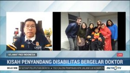 Kisah Antoni, Difabel Asal Indonesia Raih Gelar Doktor di Australia