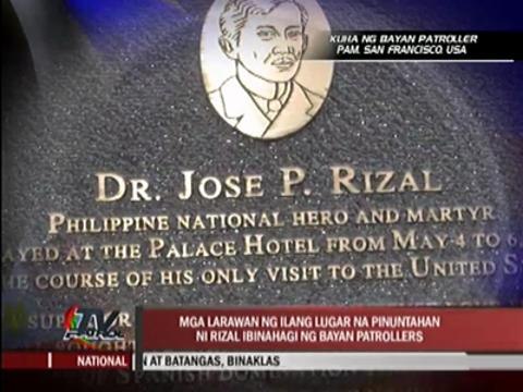 Patrollers send photos of places visited by Rizal