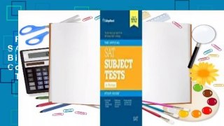 Full E-book  The Official SAT Subject Test in Biology Study Guide Complete   Full E-book  The