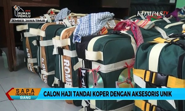 Calon Haji Tandai Koper dengan Aksesoris Unik, Mulai dari Kaset Hingga Lonceng Sapi