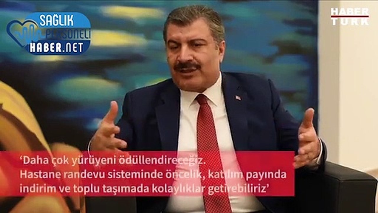 Sağlık Bakanı: Daha çok yürüyeni ödüllendireceğiz