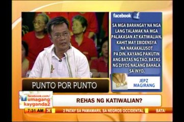 Punto por Punto: Rehas ng katiwalian