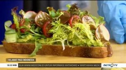 Resep Open Sandwich Avocado & Tomato