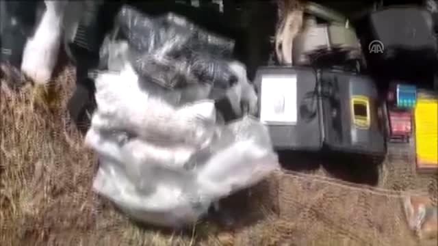 Pençe Harekâtı - Terör örgütü PKK'ya ait yeni silah, mühimmat ve yaşam malzemeleri ele geçirildi