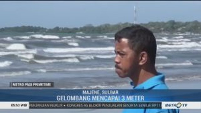 Gelombang Tinggi, Nelayan Majene Enggan Melaut