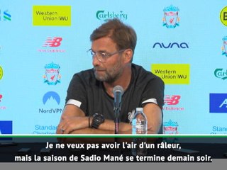 Liverpool - Klopp inquiet après la saison de "13 mois" de Mané