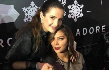 ابنة أصالة تفسد غناء عمرو دياب بصوتها