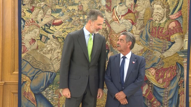 Felipe VI recibe a Miguel Ángel Revilla