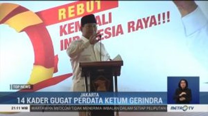 Prabowo Digugat 14 Kader Partai Gerindra