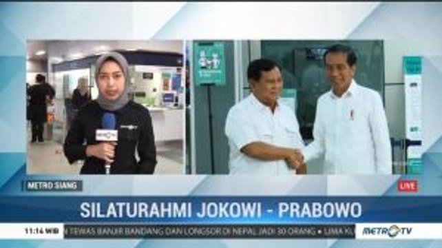 Silaturahmi Jokowi-Prabowo di Stasiun MRT
