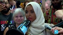 US Rep. Ilhan Omar reacts to Trump's racist remarks