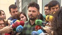 Rufián apremia a PSOE y a Unidas Podemos a negociar y asumir su 