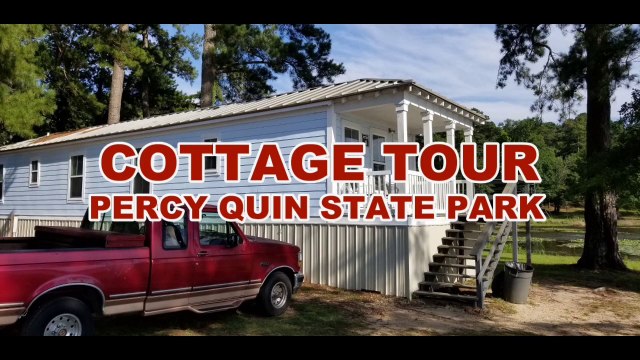 Arriving at Cottage #4 at Percy Quin State Park Campground