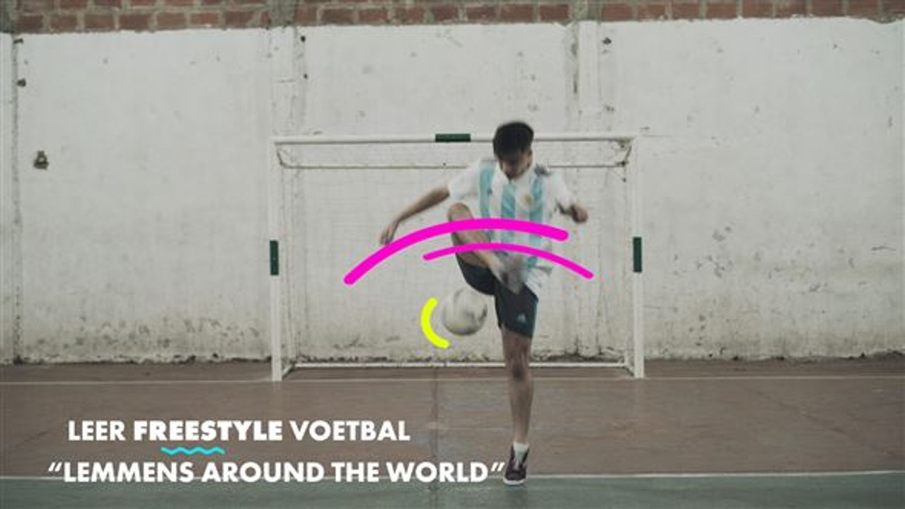 Leer freestyle voetbal trucs: Lemmens around the world