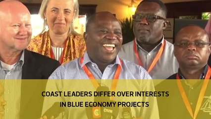 Coast leaders differ over interests in Blue Economy projects