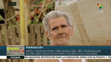 Afectados por crecida del río Paraguay piden plan de vivienda digna