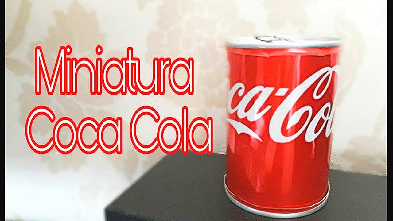 Como fazer uma miniatura de COCA COLA
