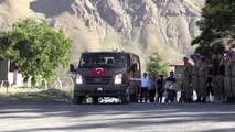 Hakkari'de şehit asker için tören