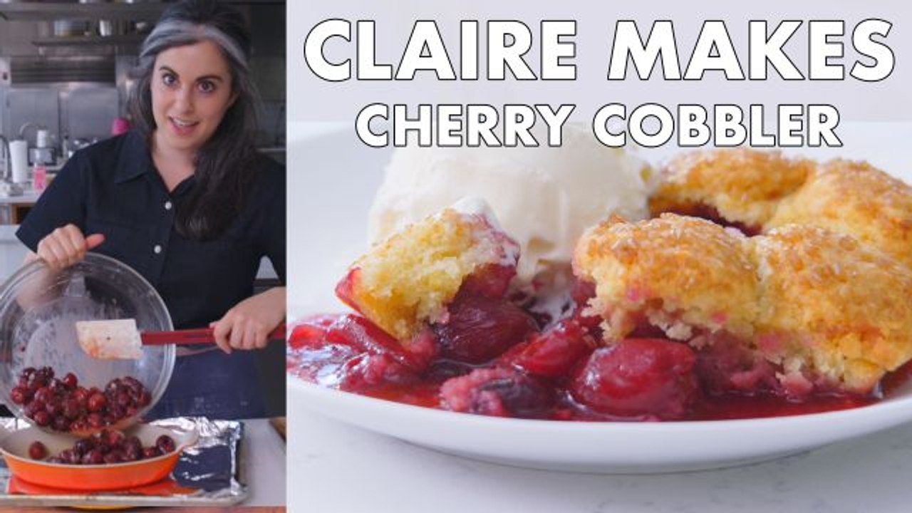 Claire Makes Cherry Cobbler