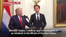 Trump Says U.S. Shot Down Iranian Drone In The Strait Of Hormuz
