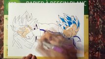 Drawing Black Goku vs Vegeta - Dragon Ball Super
