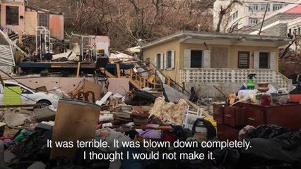 Clear up begins in Virgin Islands