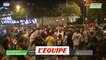 Les supporteurs algériens fêtent la victoire de leur équipe sur le Champs-Elysées - Foot - CAN
