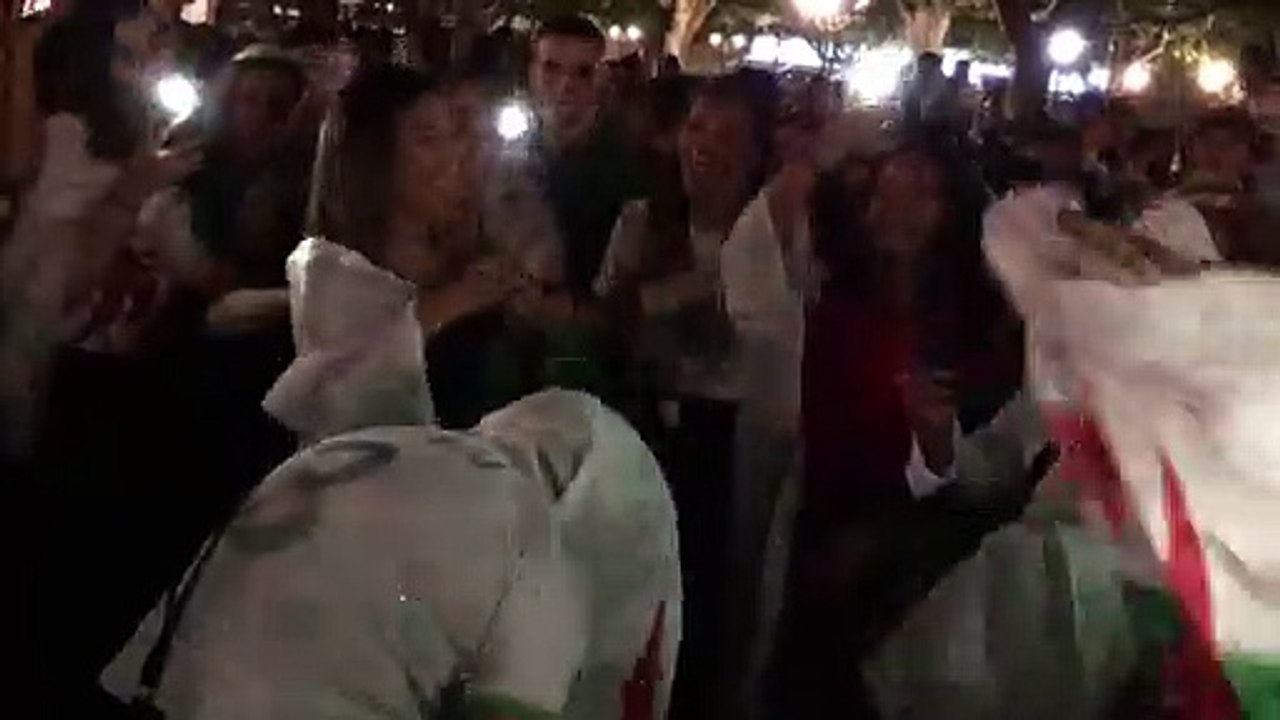 Scènes de joie à Montélimar après la victoire de l'Algérie à la CAN