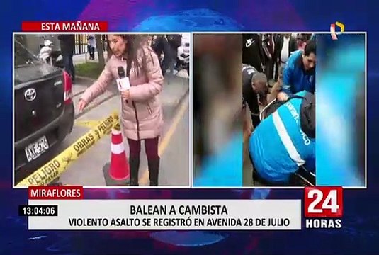 Miraflores: ladrones hieren de bala a cambista durante asalto