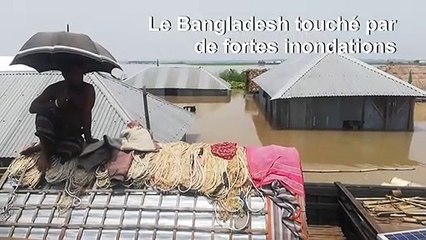Fortes inondations au Bangladesh après les pluies de la mousson