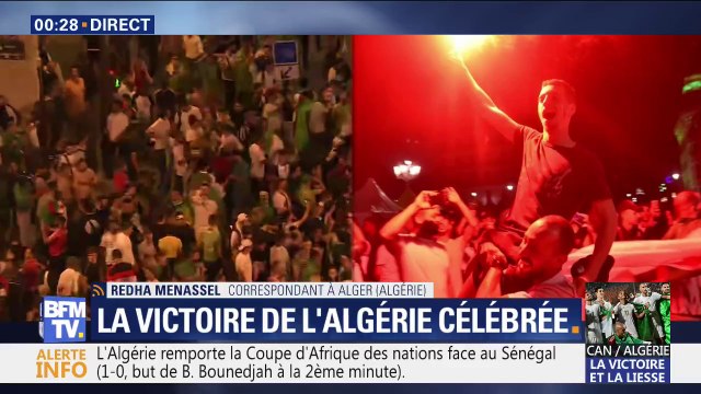 CAN: à Alger, la fête bat son plein après la victoire de l'équipe d'Algérie