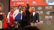 Manny Pacquiao speaks after making weight for Keith Thurman fight