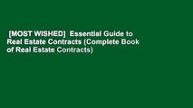 [MOST WISHED]  Essential Guide to Real Estate Contracts (Complete Book of Real Estate Contracts)