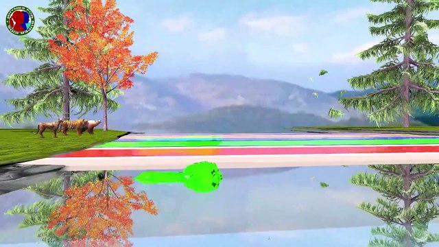 Forest Animals Names And Sounds For Childrens || Learning Colors || lion tiger bear cheetah gorilla