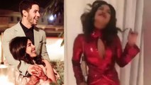 Priyanka Chopra Dances In A STUNNING Red Dress On Her Birthday With Nick Jonas