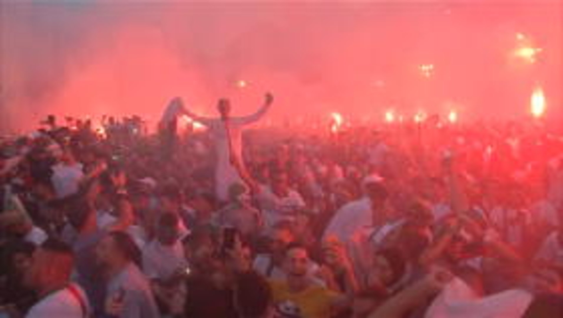 ⁣Algeria fans celebrate AFCON title