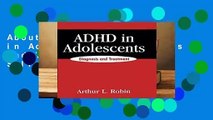 About For Books  ADHD in Adolescents: Diagnosis and Treatment  Best Sellers Rank : #2