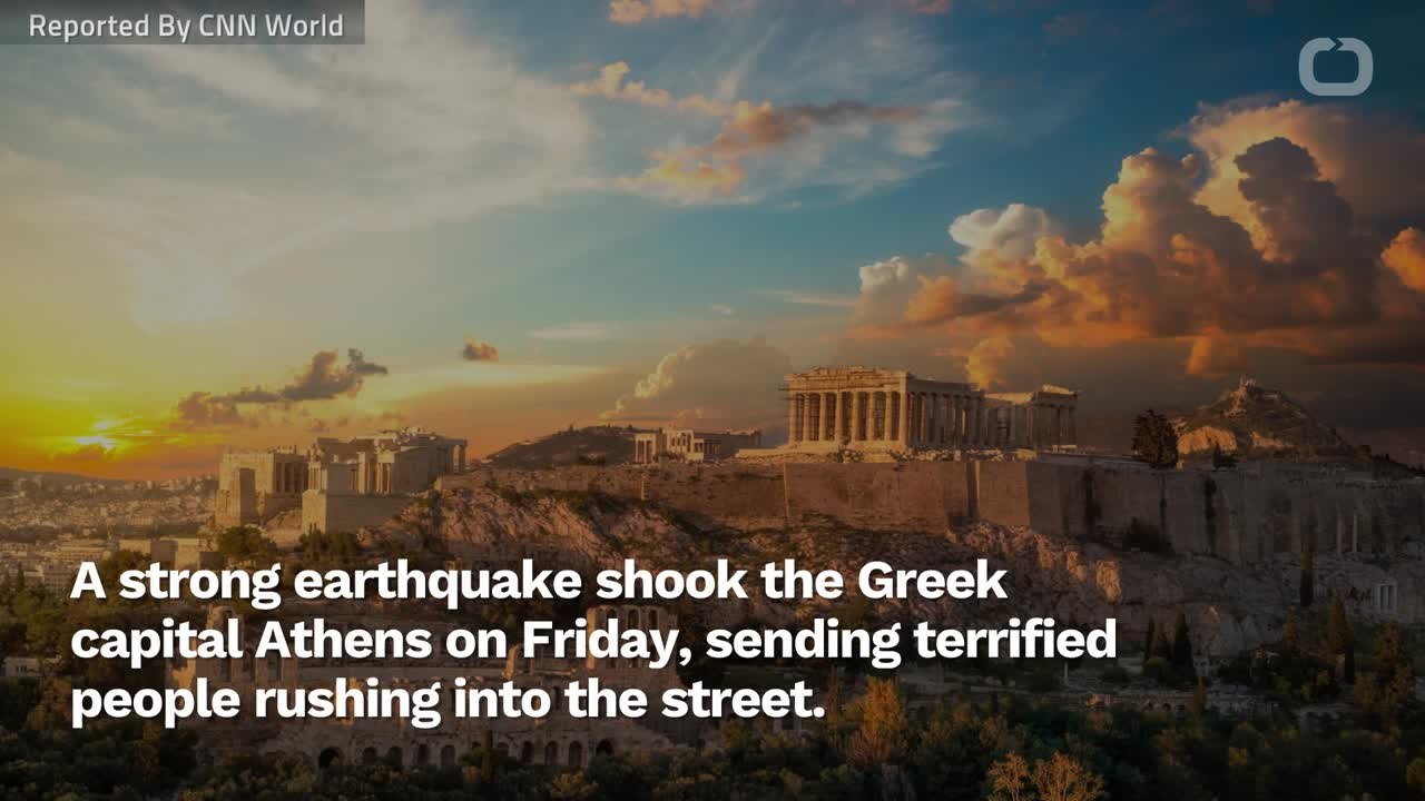 Strong Earthquake Rocks Athens Greece